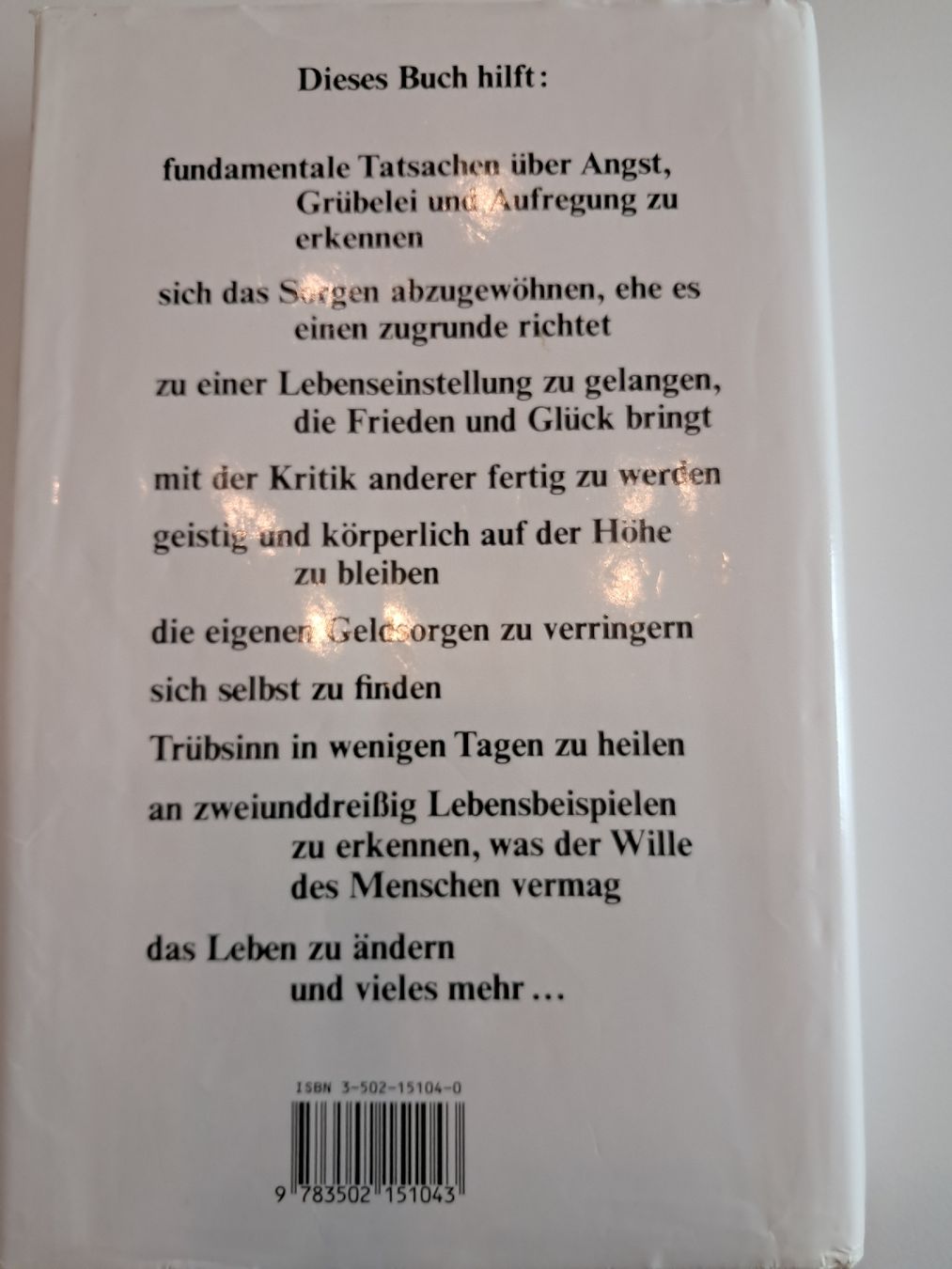Libri: Dale Carnegie: Sorge dich nicht - lebe! – Usato da Fislisbach venduto da chica_76 1