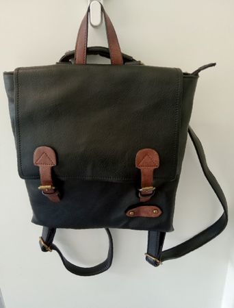 Stilvoller Bellane Rucksack Vintage-Design wie neu! Schwarz