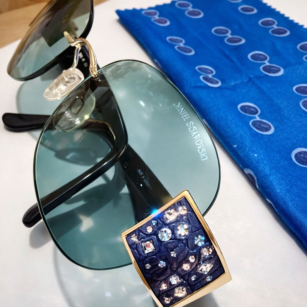 Swarovski Brillen & Gläser: DANIEL SWAROVSKI Sonnenbrille Original Luxus-Design Exklusiv – Gebraucht aus Oberweningen von Pen111.999.777