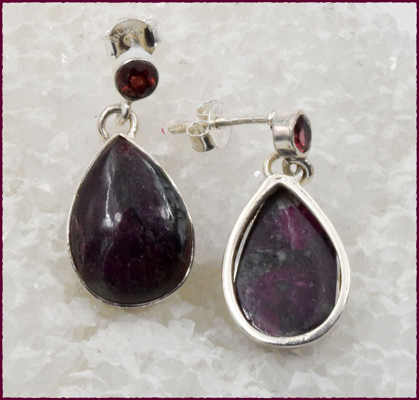 Orecchini pendenti & Orecchini a lobo: EUDIALYTE, Eudialyt Ohrhänger 925 Silber – Nuovo e nell'imballaggio originale da Oberglatt ZH venduto da Goldfee1 2