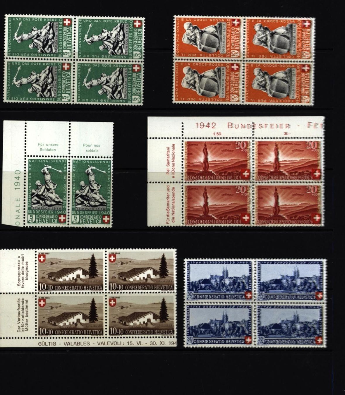 Alle Briefmarken: PP SAMMLUNG ** Anfangsw. mit 5 C (PP854) – Neu (gemäss Beschreibung) aus Seuzach von Philahits 1