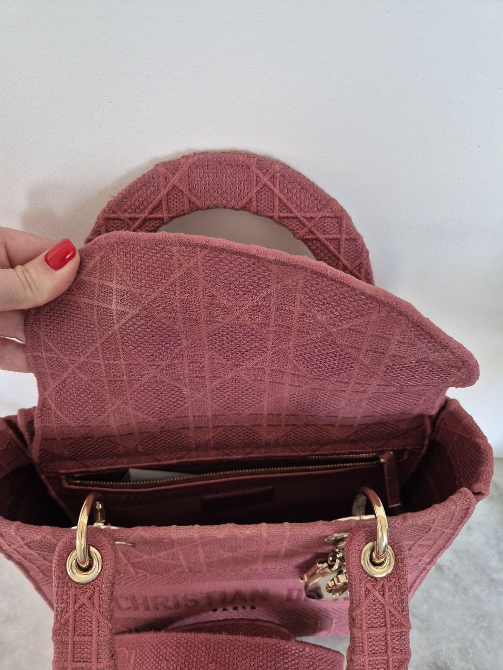 Dior Borse da donna: Authentic Christian Dior Lady D-Lite Bag - Pink! – Usato da Zürich venduto da mar_cz7s 3