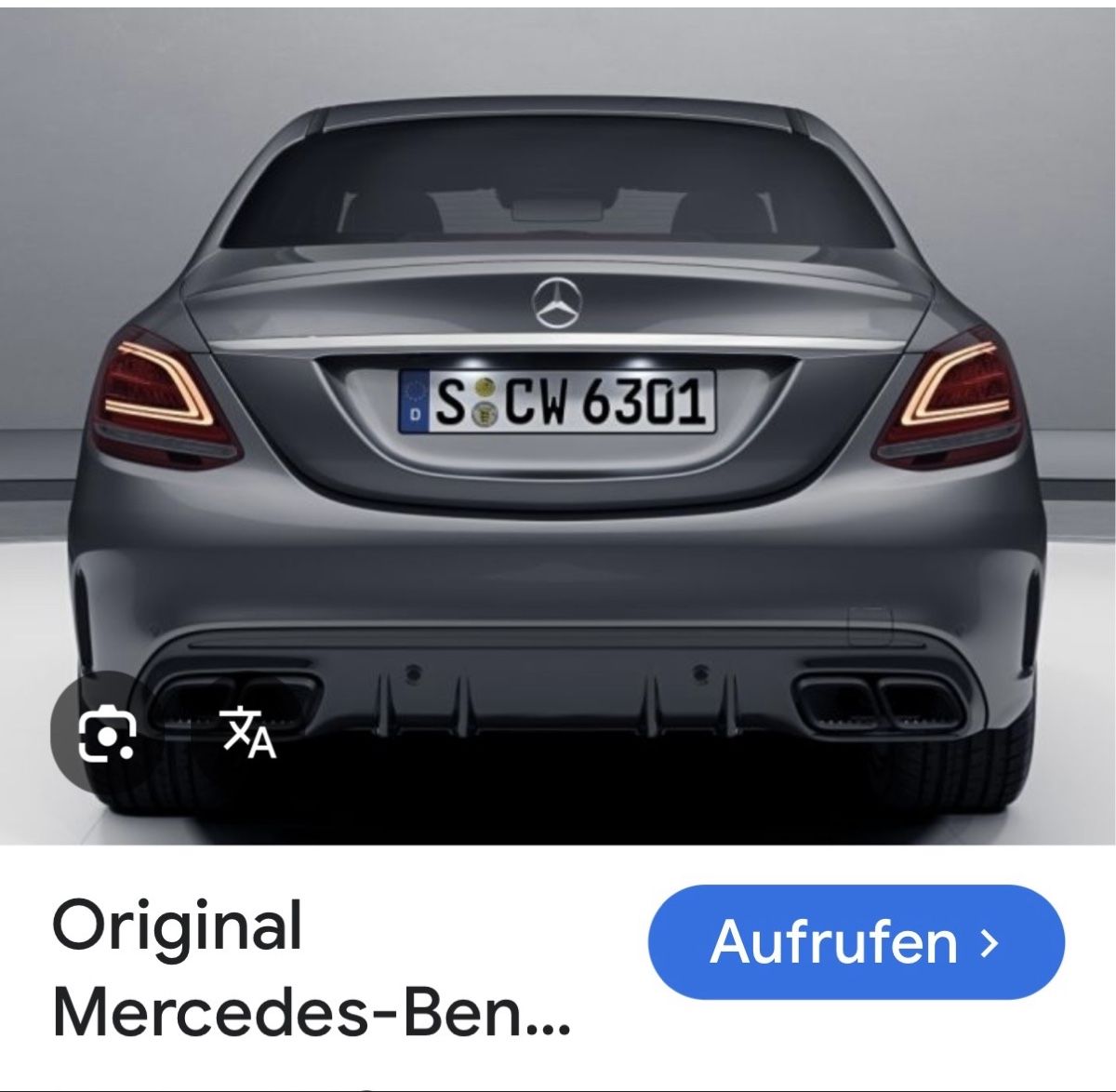 Diffusori di oli essenziali: Mercedes C65 Diffuser Spolier – Usato da uster venduto da automen 3