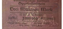 Riedlingen 3 Mil.Mark mit Stempel 12.08.1923 VZ-VZ+ Var.2
