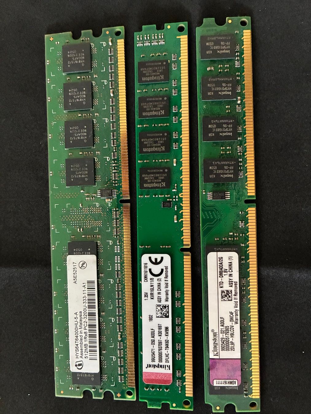 Memory / RAM: 3 verschieden RAM Chips ab 1 Fr. – Gebraucht aus Köniz von Habenix