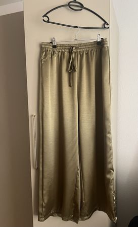 Seidenhose Damen Khaki Grösse L neuwertig