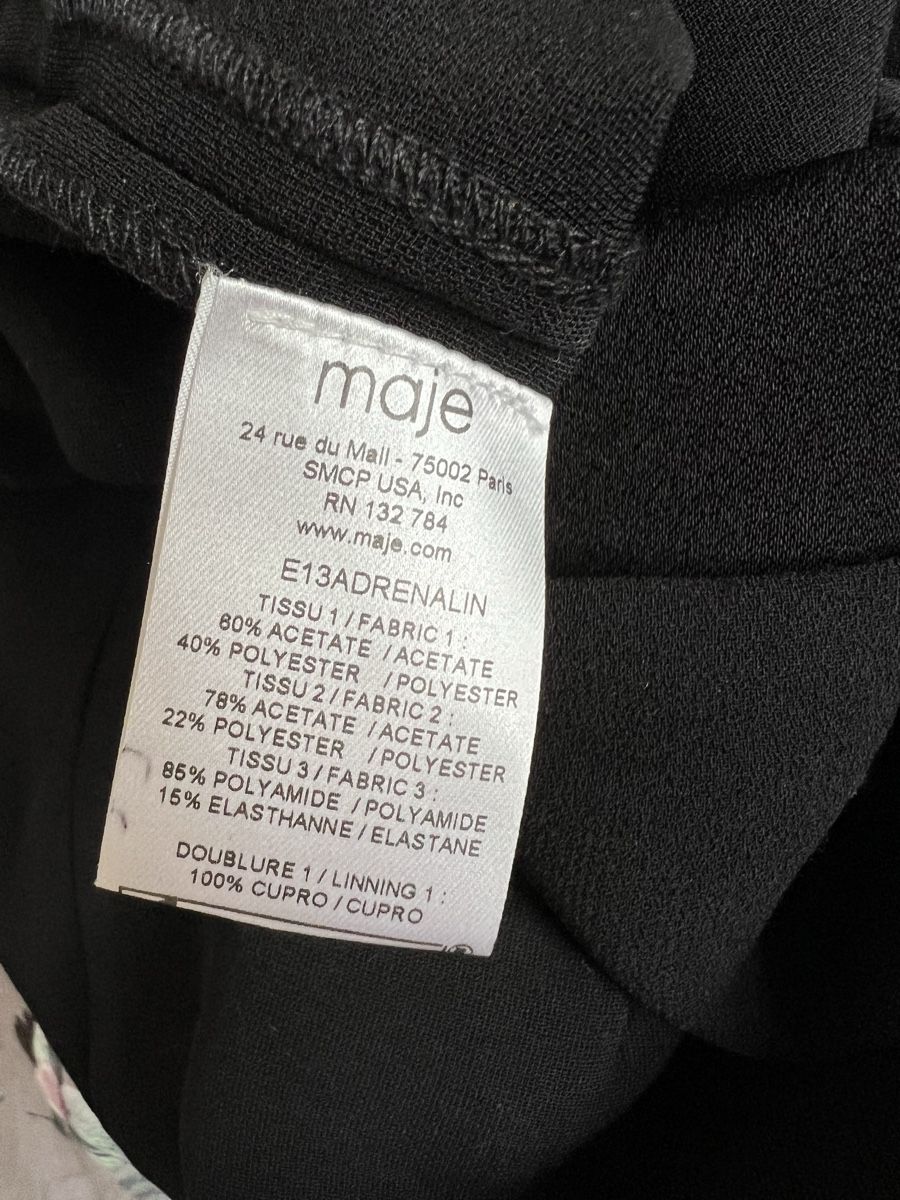 Maje Tute: MAJE Elegant Black Jumpsuit – Nuovo e nell'imballaggio originale da Lugano venduto da p24_tzb2 8