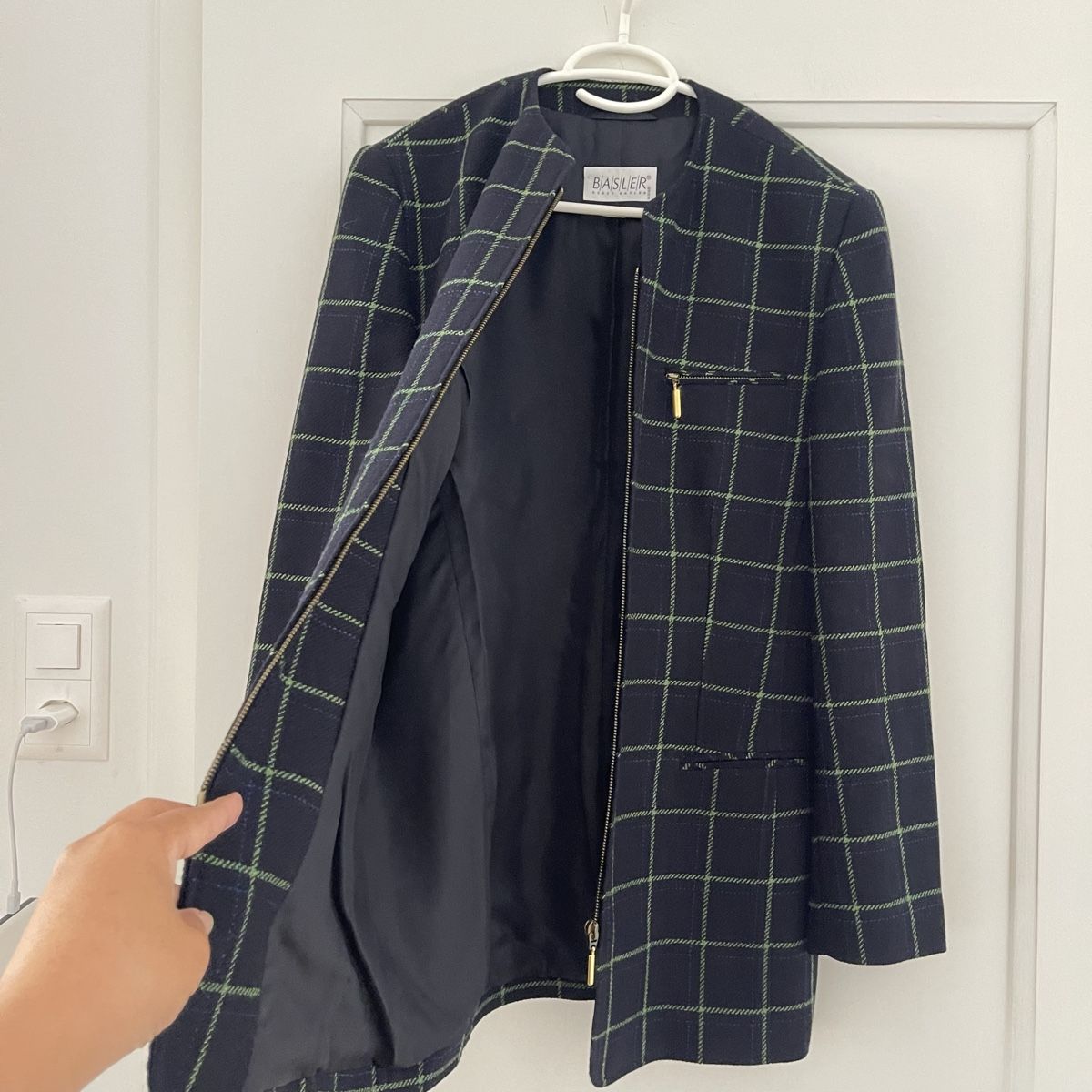 Basler Giacche: Vintage Basler wolle jacket / blazer Checkered - gr. 40 – Nuovo (secondo la descrizione) da Bern venduto da dek_7bjd 1