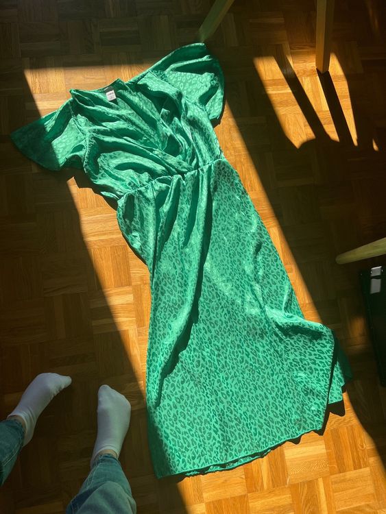 Robe Courte Imprimé Léopard Verte - Style Gothique Patineuse - Blue Magik Clothing - Neuf Avec étiquettes