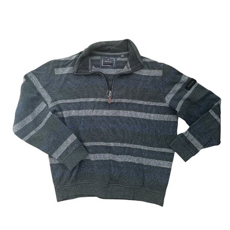 Unisex Quarter-Zip Cotton Sweater 100% Cotton
