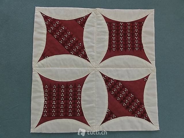 Tessuti: Patchwork - Quilt weinrot/beige – Nuovo (secondo la descrizione) da Abtwil SG venduto da Yazu02