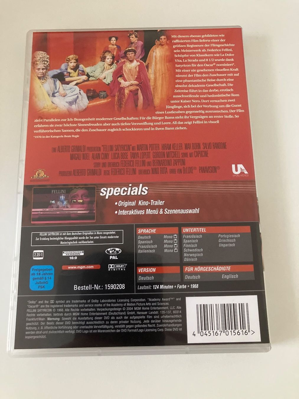 Alle DVDs: Fellini: Satyricon - Dvd – Gebraucht aus Arbon von HelFer01 1