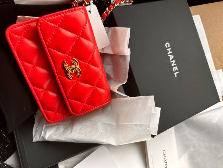 Chanel Wallet on Chain pink leather new