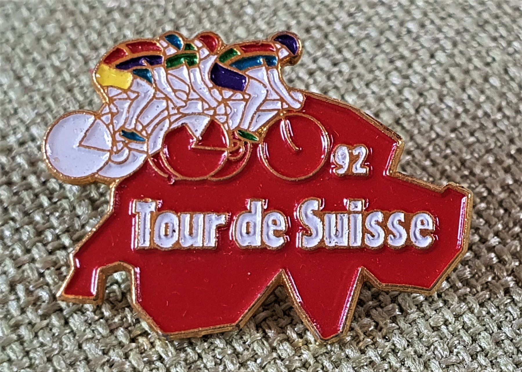 Placchette & Badge: C096 - Pin Schweiz - Tour de Suisse 92 – Usato da Reinach BL venduto da Boston-Verkauf
