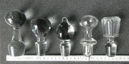 5 Karaffenstöpsel Kristall Glas Stöpsel Verschluss