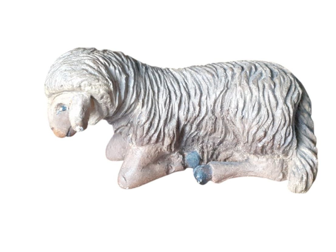 Statuette: Antike Holzfigur Krippenfigur Schaf – Usato da Mörschwil venduto da antiksalon21 4