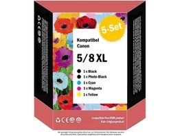 PGI-5 XL CLI-8 XL – Drucker-Patronen kompat. Canon (1x5)