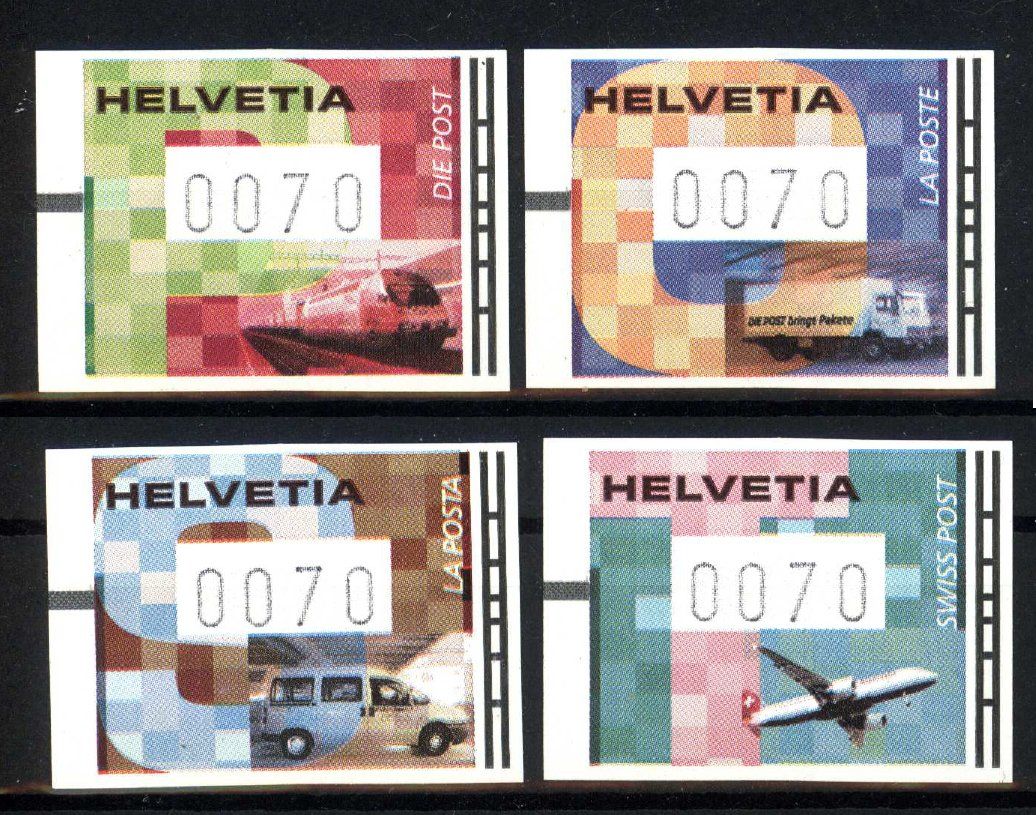 Tutti i francobolli: 2001, Zeitgenössische Grafik Posttrans** – Usato da Willisau venduto da Vollstempel