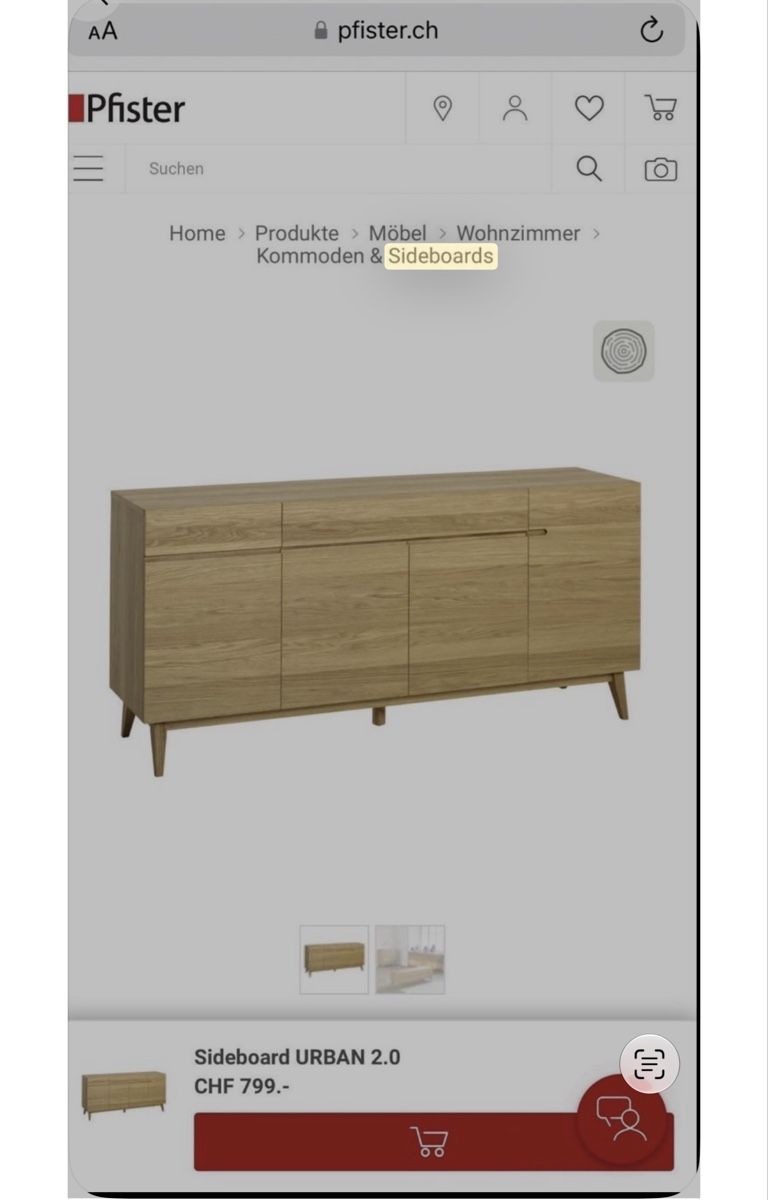 Pfister Kommoden: Sideboard Eiche Möbel Pfister – Gebraucht aus Allschwil von Artur15 1