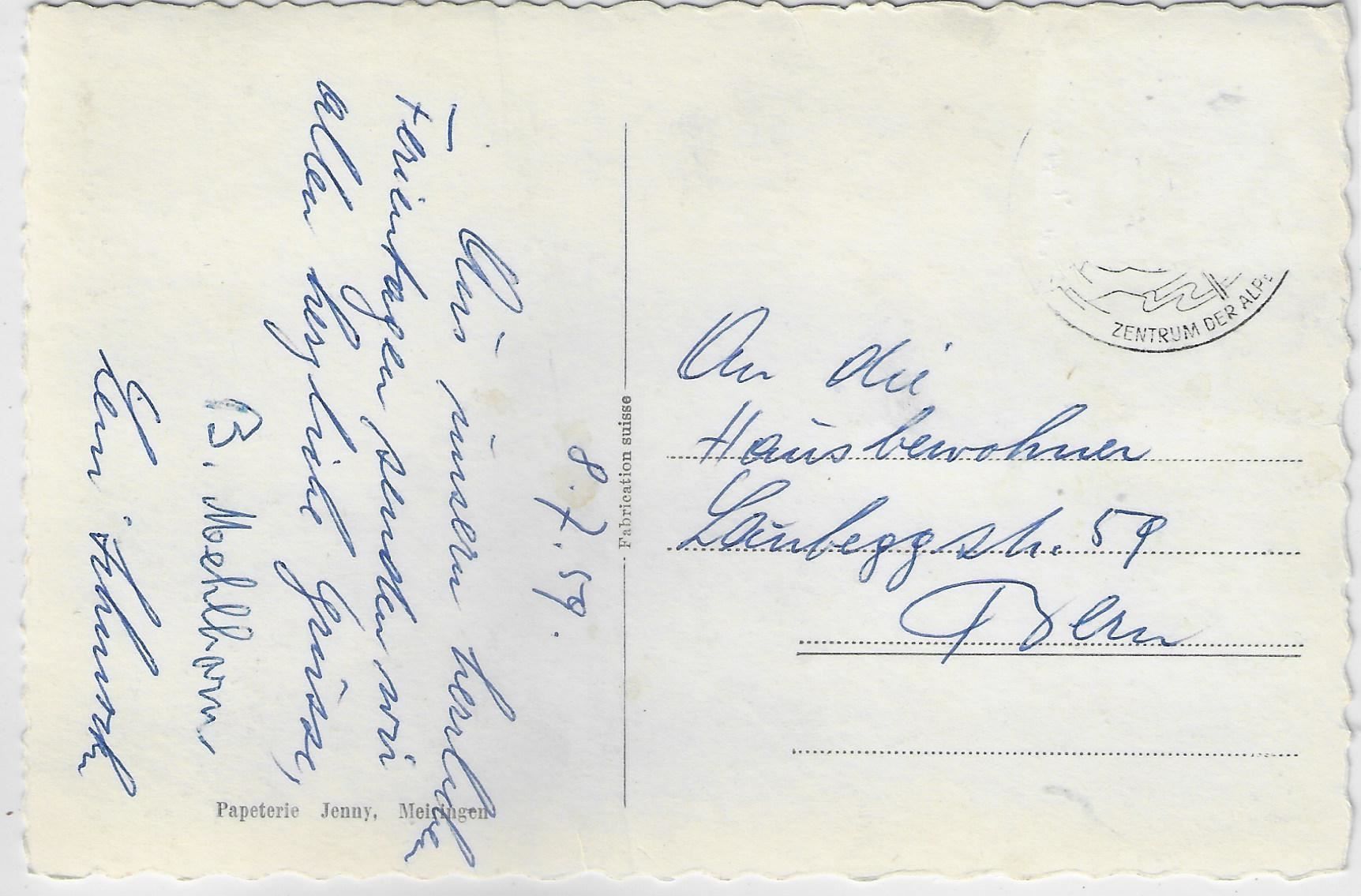 Cartoline postali: Meringen gegen die Grimsel – Antico da Ettingen venduto da Kartenplanet 1