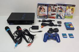PlayStation 2: Singstar Set (Karaoke) mit 4 Spielen