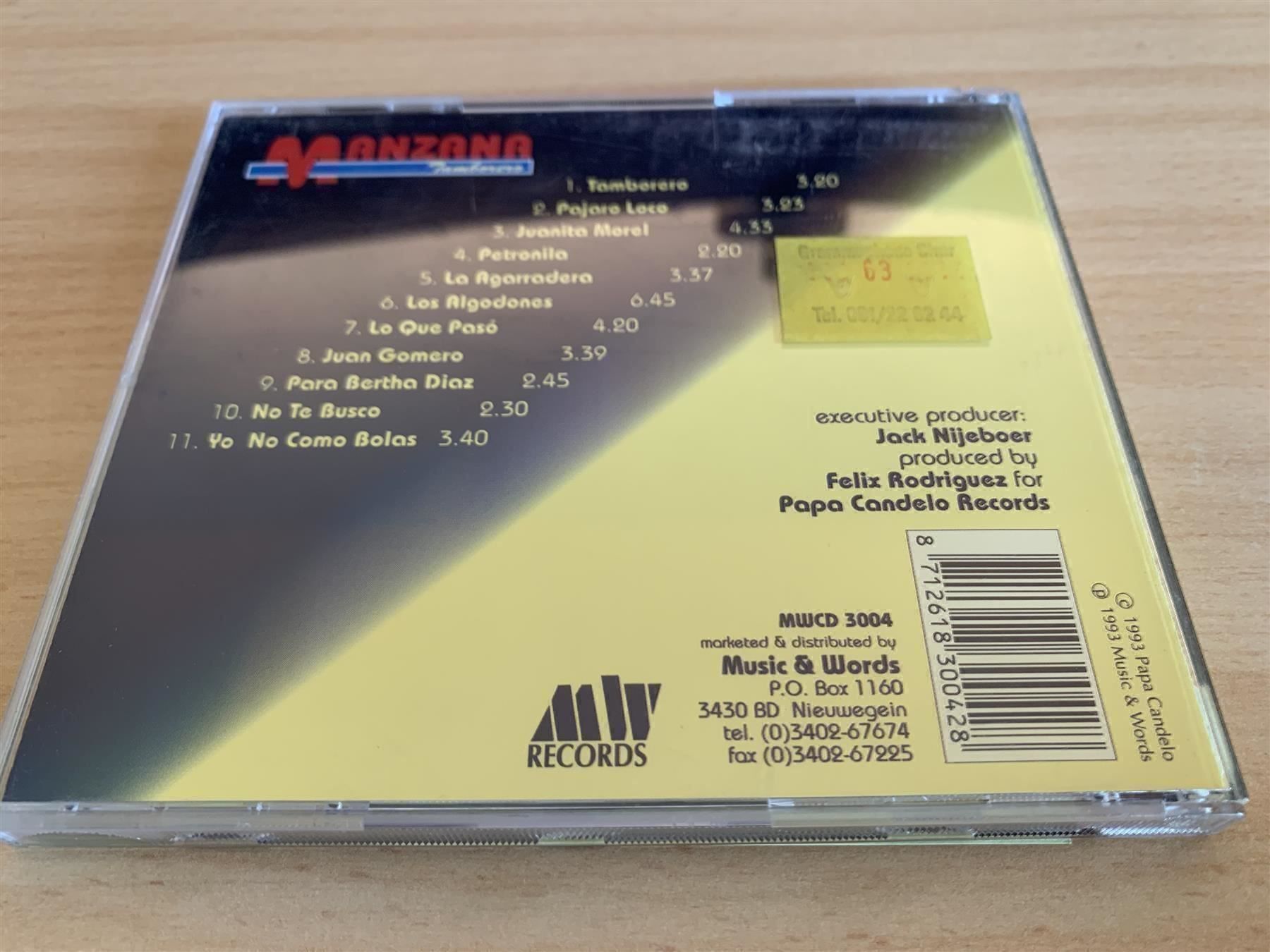 CDs: Manzana – Tamborero – Gebraucht aus Rikon im Tösstal von Alpenmutz 1