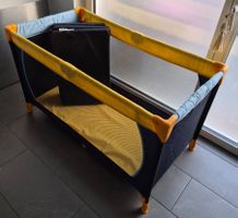 Reisebett Hauck Dream N Play gelb blau /Top Zustand