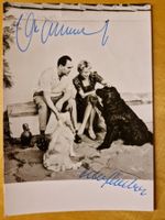 Anny Ondra/Max Schmerling, Original Autogramme auf Postkarte