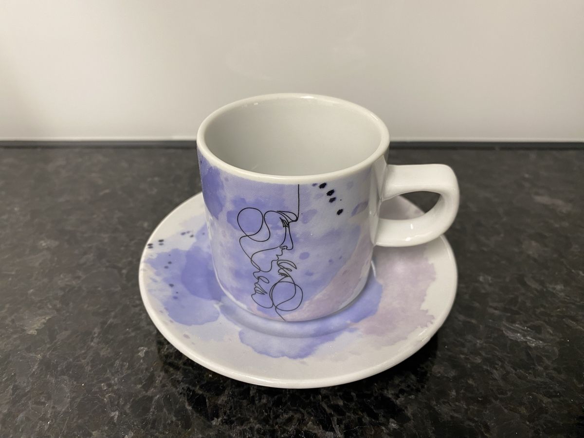 Pfister Tazze: Exklusive Kaffeetasse mit Unterteller, neu & OVP – Nuovo e nell'imballaggio originale da Eich venduto da ka_st