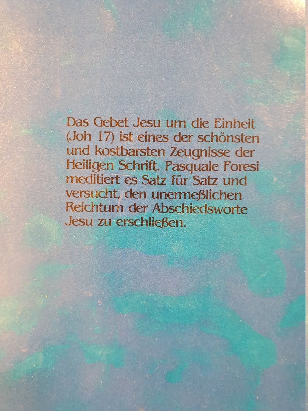 Libri: Das geistliche Testament Jesu - Alle sollen eins sein - Geda – Usato da Zürich venduto da loosebone 4