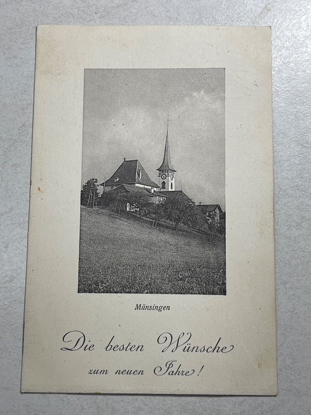Ansichtskarten: Alte Ansichtskarte Münsingen, " – Gebraucht aus Strengelbach von Aschatan5