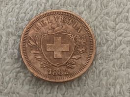 1 centime/Rappen 1882 B