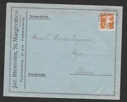 St. Margrethen illustr. Brief Ittensohn Papierhandlung 1919