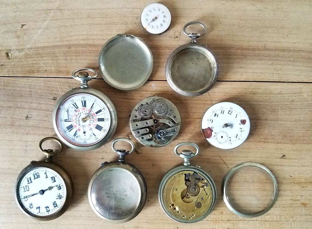 Uhren Taschenuhren Ersatzteile Lot Antike Taschenuhr Uhrenglas