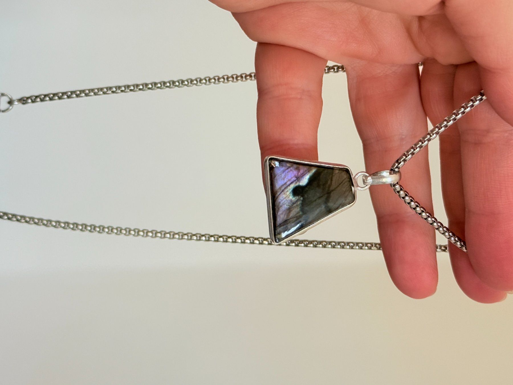 Ketten: Collier avec Labradorite – Neu und originalverpackt aus Genève von AWWA 8