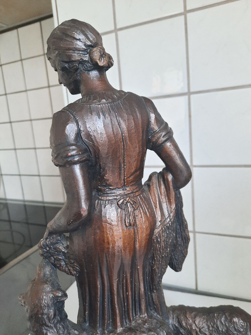 Skulpturen & Statuen: STATUE, ancienne. Hauteur : 37 cm. – Gebraucht aus Le Locle von marylise01 3