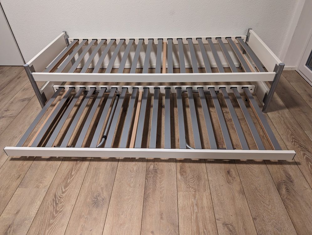 Lit d'Enfant Assling Forme Maison Capacité 100 kg 90 x 200 cm Gris