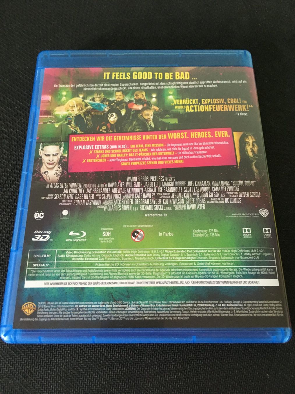 Tutti i DVDs: Suicide Squad 3D [Blu-ray] 2D+3D – Usato da St.Gallen venduto da MedienJoe 1