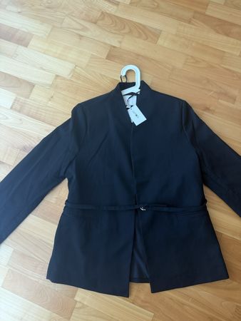 H&M Blazer mit Bindegurt in schwarz, Gr. S - neu mit Etikett