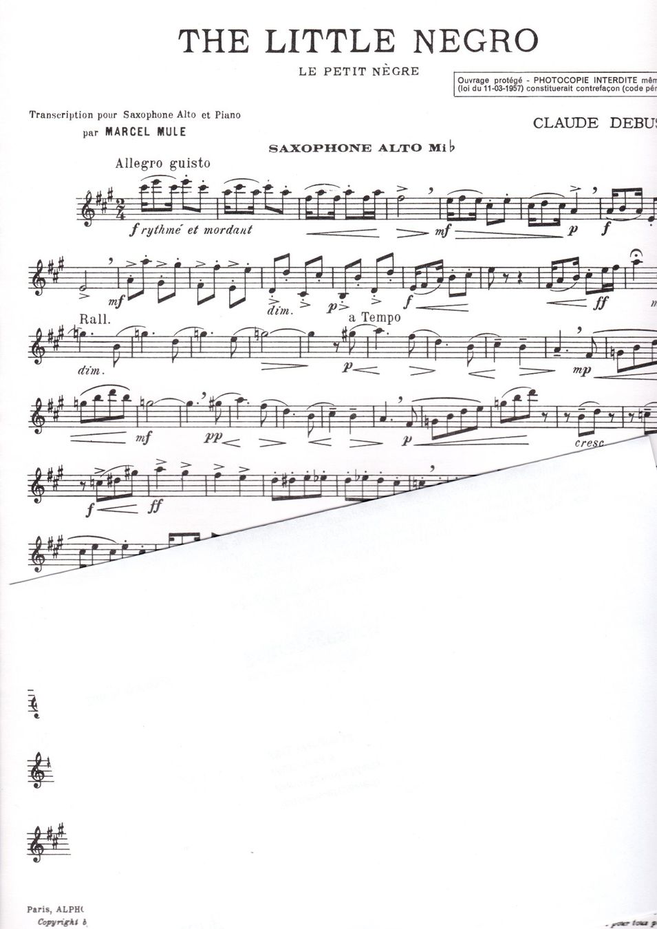 Libri: Musiknoten / The Little Negro – Usato da Wangen SZ venduto da bockmattli07 1