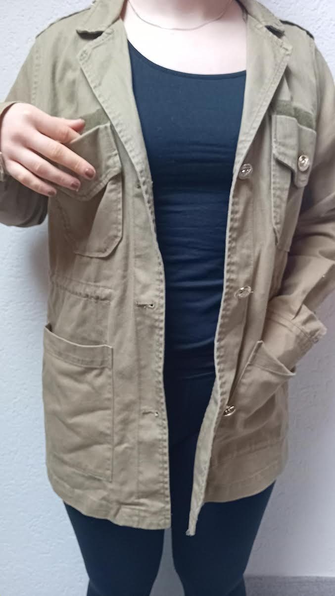 Zara Giacche: Jeans Jacke Khaki Grösse S – Nuovo (secondo la descrizione) da Salez venduto da Robe12 1