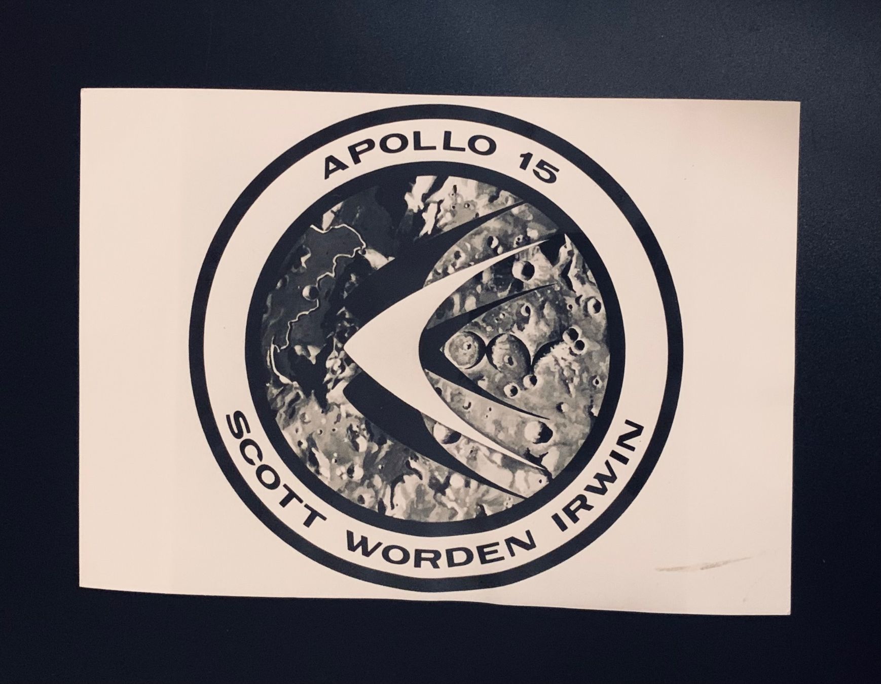 Foto & Immagini: Foto des Emblems Apollo 15  - 1971 ! – Usato da Bern venduto da Artbrokerswitzerland