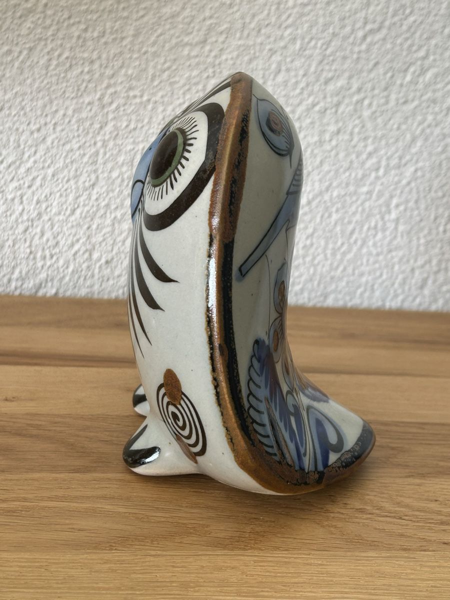 Statuette: Keramik Eule, El Palomar, México, Handarbeit. – Usato da Wettingen venduto da Mmccl 2