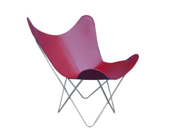 Poltrone: Leder Stuhl BKF Red – Nuovo e nell'imballaggio originale da Arbedo venduto da patagonialeatherrugs 1