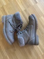 Tom Tailor boots grey with fur lining