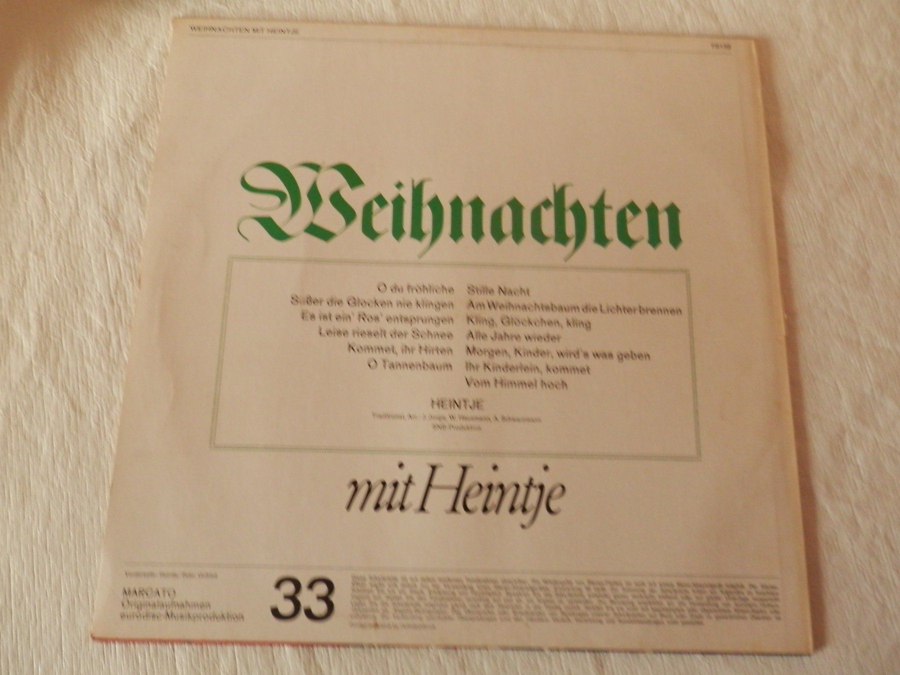 Dischi in vinile: LP Heintje Weihnachtslieder – Usato da Weiach venduto da weiach81 1