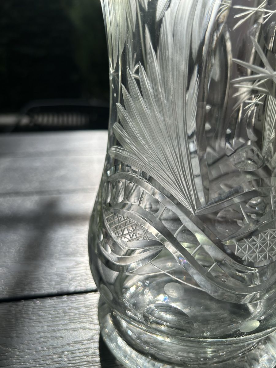 Vasi & Recipienti: Fein gravierte Kristallvase, einzigartiges Design – Usato da Losone venduto da del_yh97 4