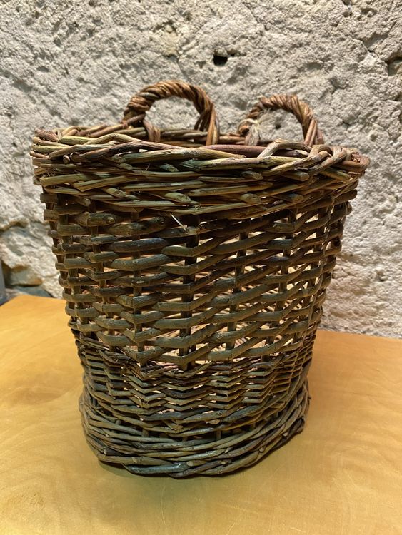 Milageto Korb-Rucksack Aus PP - Handgewebter Erntekorb Mit Schultergurten