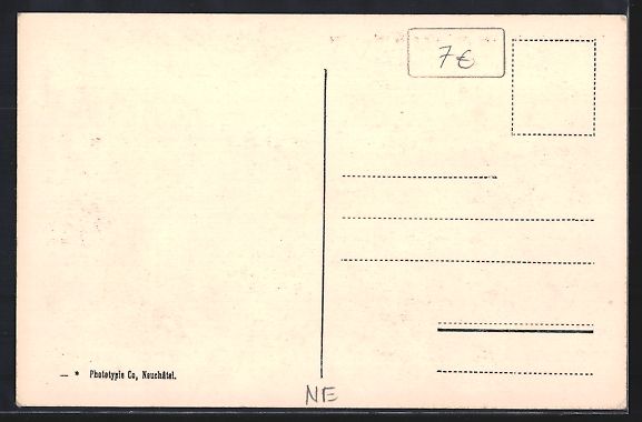 Cartoline postali: Valangin, Vue generale et le Val-de-Ruz – Usato da Berlin venduto da bartko-reher 1