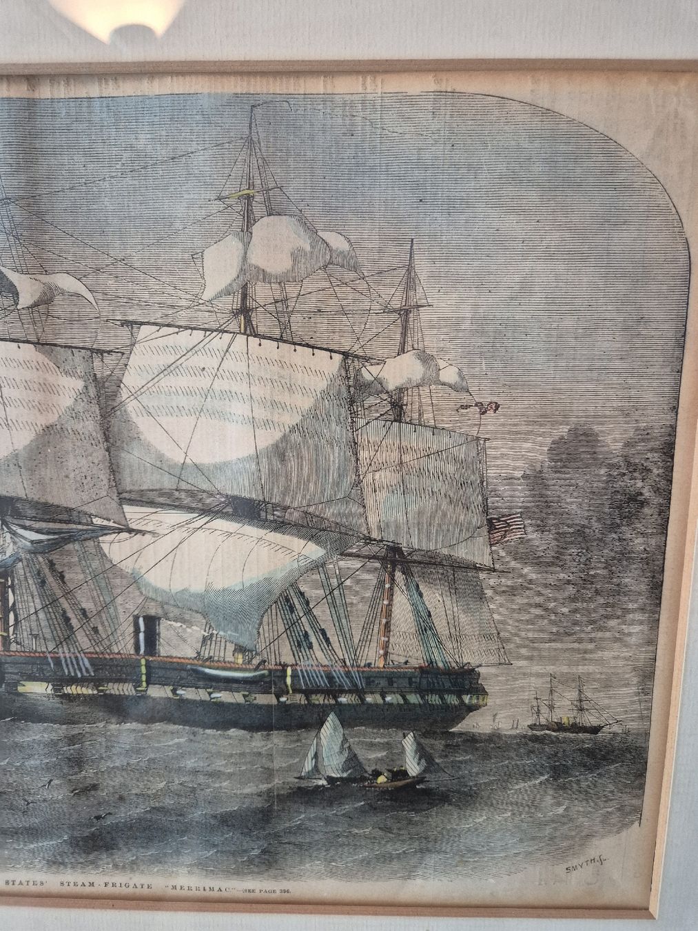 Foto & Immagini: Historischer Stich: USS Merrimack – Usato da Trogen venduto da same4you 3